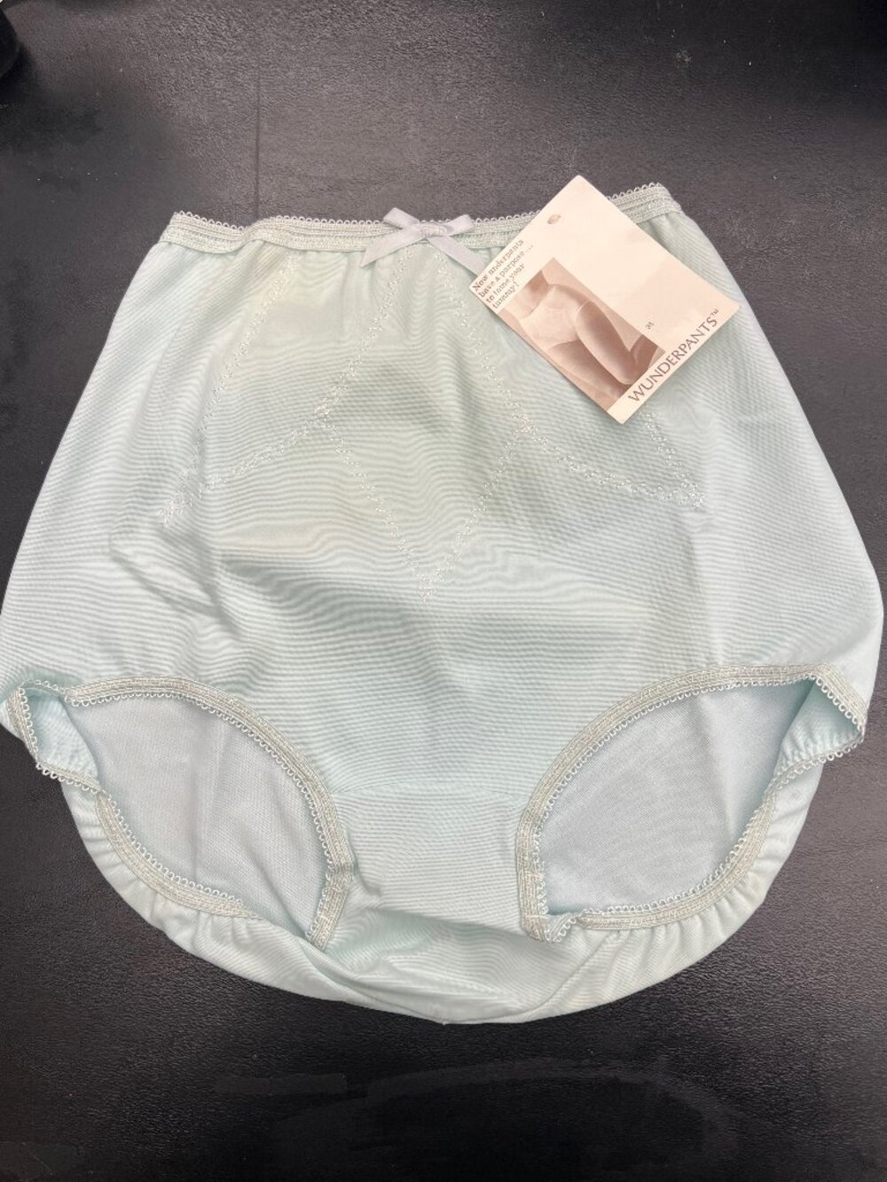 NWT 70s Vintage NOS Olga Wunderpants Slimming Briefs Panty Pale Blue Size Small